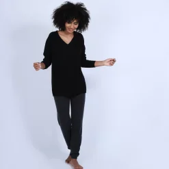Maison Montagut Pulls>Pull Col V En Cachemire - Olga