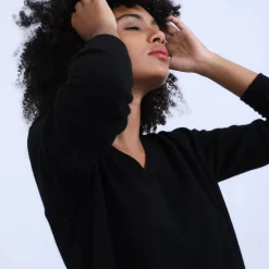 Maison Montagut Pulls>Pull Col V En Cachemire - Olga