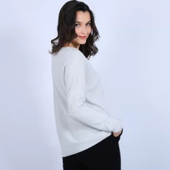 Maison Montagut Pulls>Pull Col V En Cachemire - Olga