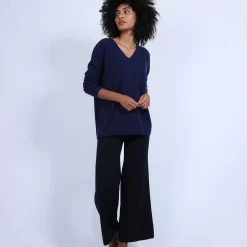Maison Montagut Pulls>Pull Col V En Cachemire - Olga