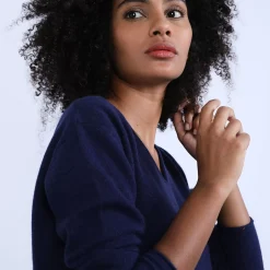 Maison Montagut Pulls>Pull Col V En Cachemire - Olga