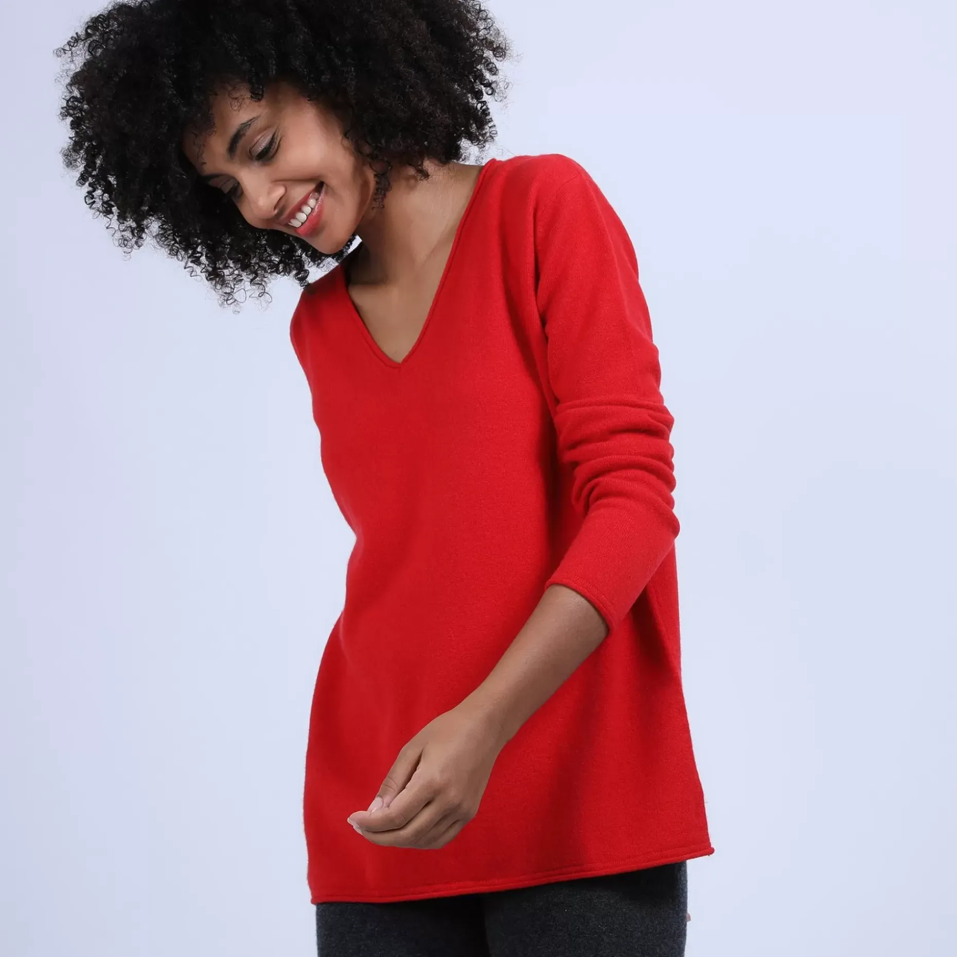 Maison Montagut Pulls>Pull Col V En Cachemire - Olga