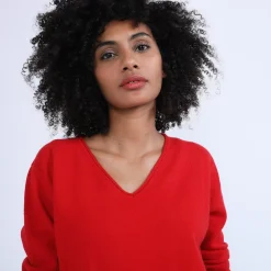 Maison Montagut Pulls>Pull Col V En Cachemire - Olga