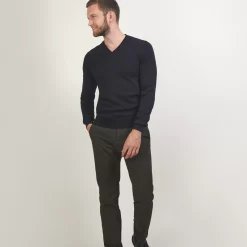 Maison Montagut Pulls>Pull Col V En Coton Cachemire - Brent