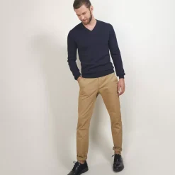 Maison Montagut Pulls>Pull Col V En Coton Cachemire - Brent