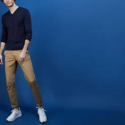 Maison Montagut Pulls>Pull Col V En Laine Et Soie - Basil