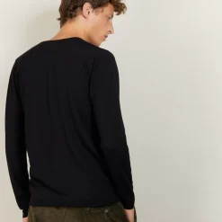 Maison Montagut Pulls>Pull Col V En Laine Et Soie - Basil