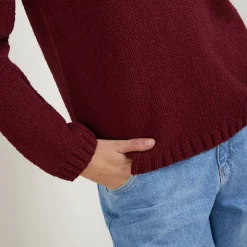 Maison Montagut Pulls>Pull Col V En Laine Et Soie - Blovis