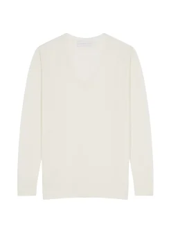 Maison Montagut Pulls>Pull Col V En Laine Merinos - Arya