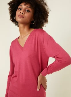 Maison Montagut Pulls>Pull Col V En Laine Merinos - Arya