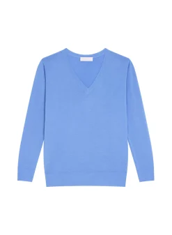 Maison Montagut Pulls>Pull Col V En Laine Merinos - Arya