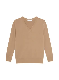 Maison Montagut Pulls>Pull Col V En Laine Merinos - Arya