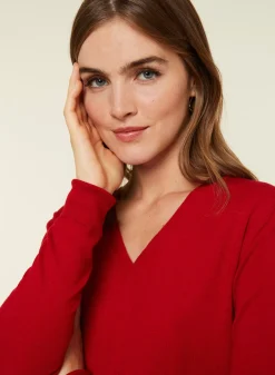 Maison Montagut Pulls>Pull Col V En Laine Merinos - Arya