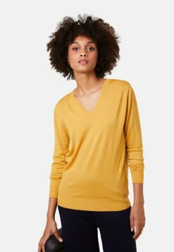 Maison Montagut Pulls>Pull Col V En Laine Merinos - Arya
