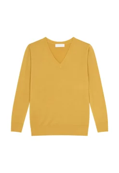 Maison Montagut Pulls>Pull Col V En Laine Merinos - Arya