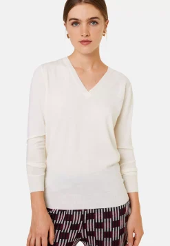 Maison Montagut Pulls>Pull Col V En Laine Merinos - Arya