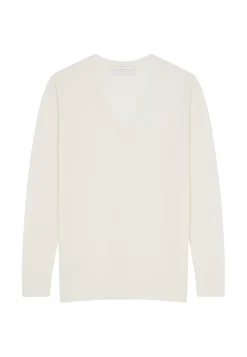 Maison Montagut Pulls>Pull Col V En Laine Merinos - Arya