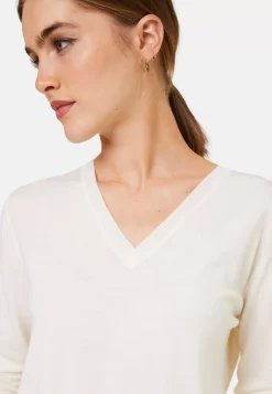 Maison Montagut Pulls>Pull Col V En Laine Merinos - Arya
