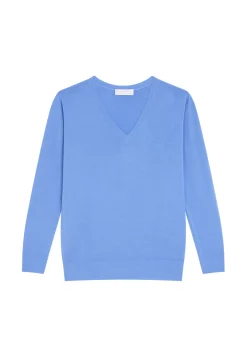 Maison Montagut Pulls>Pull Col V En Laine Merinos - Arya