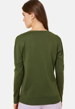 Maison Montagut Pulls>Pull Col V En Laine Merinos - Arya