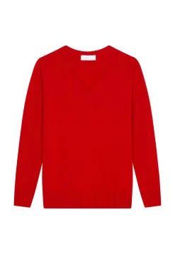 Maison Montagut Pulls>Pull Col V En Laine Merinos - Arya