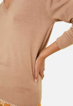 Maison Montagut Pulls>Pull Col V En Laine Merinos - Arya