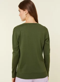 Maison Montagut Pulls>Pull Col V En Laine Merinos - Arya
