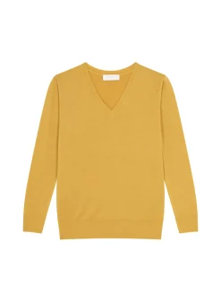 Maison Montagut Pulls>Pull Col V En Laine Merinos - Arya