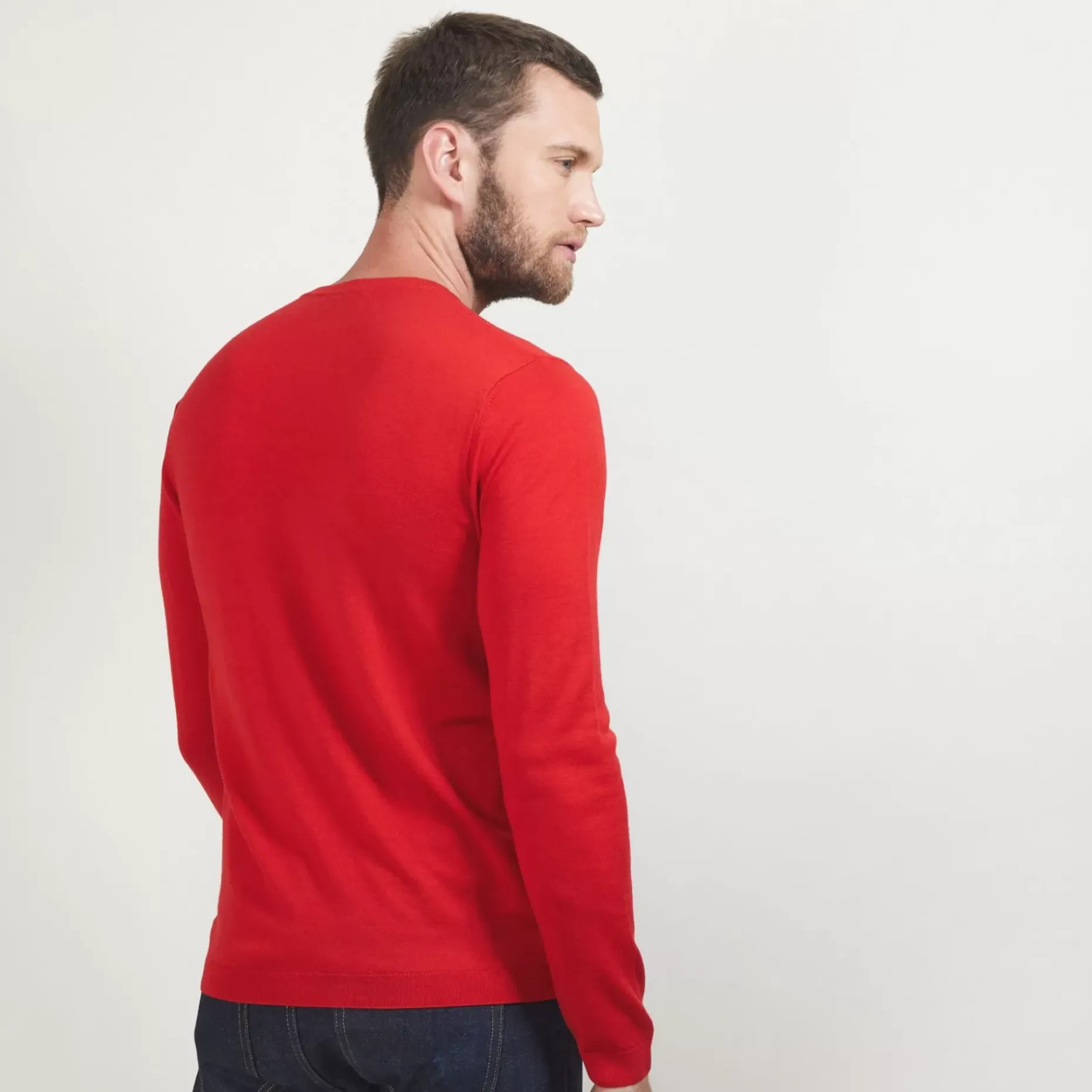 Maison Montagut Pulls>Pull Col V En Laine Merinos - Badyss