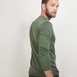 Maison Montagut Pulls>Pull Col V En Laine Merinos - Badyss