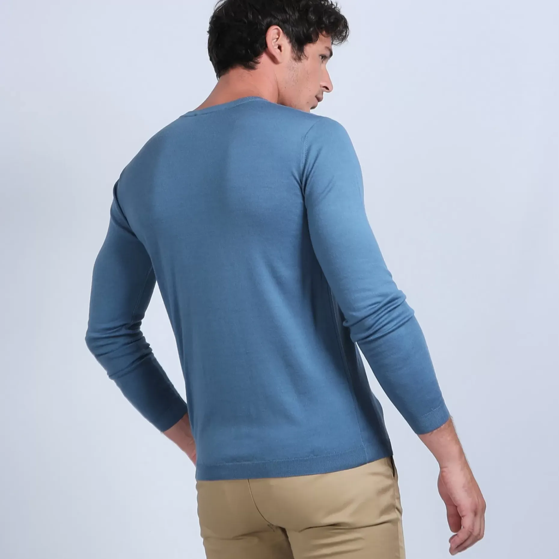 Maison Montagut Pulls>Pull Col V En Laine Merinos - Badyss