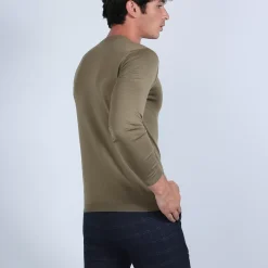 Maison Montagut Pulls>Pull Col V En Laine Merinos - Badyss