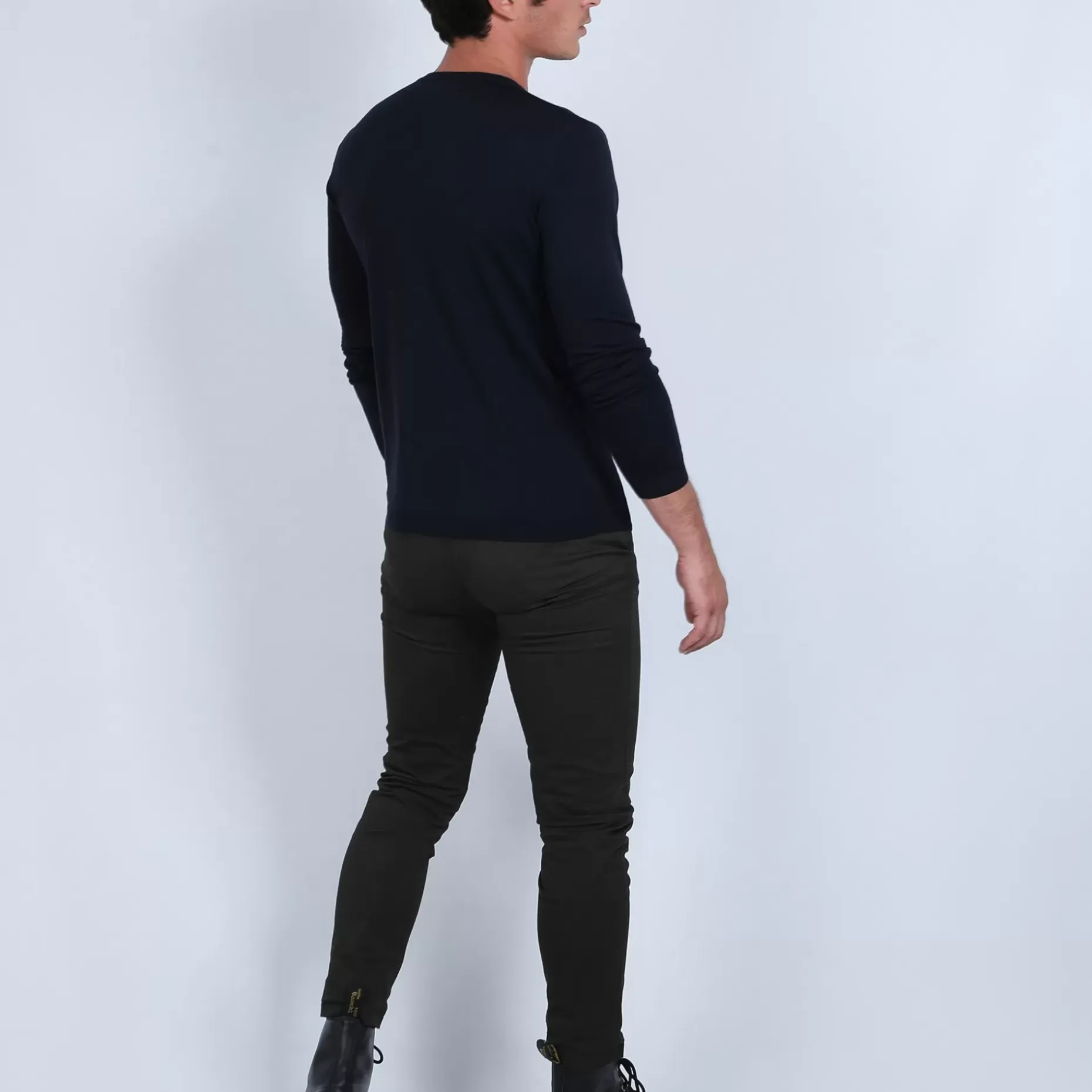 Maison Montagut Pulls>Pull Col V En Laine Merinos - Badyss