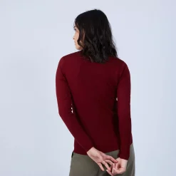 Maison Montagut Pulls>Pull Col V En Laine Merinos - Bahia