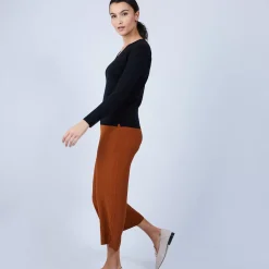 Maison Montagut Pulls>Pull Col V En Laine Merinos - Barbara