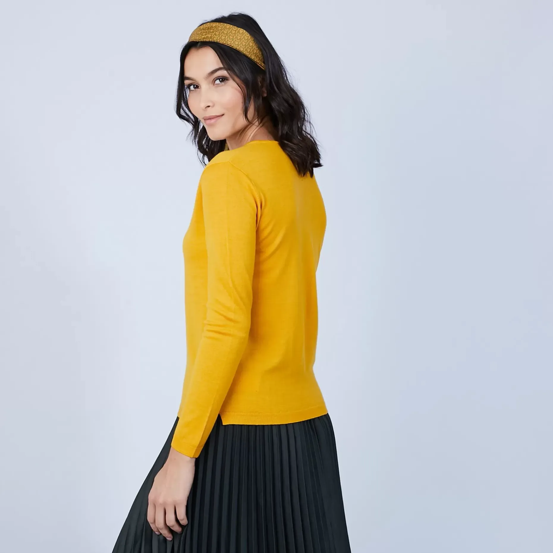 Maison Montagut Pulls>Pull Col V En Laine Merinos - Barbara