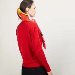 Maison Montagut Pulls>Pull Col V En Laine Merinos - Boule
