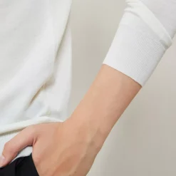 Maison Montagut Pulls>Pull Col V En Laine Merinos - Boule