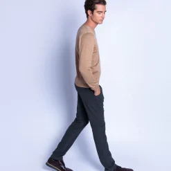 Maison Montagut Pulls>Pull Col V En Laine Merinos - Fox