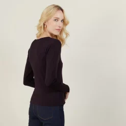 Maison Montagut Pulls>Pull Col V En Laine Merinos - Gallieni