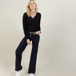 Maison Montagut Pulls>Pull Col V En Laine Merinos - Gallieni