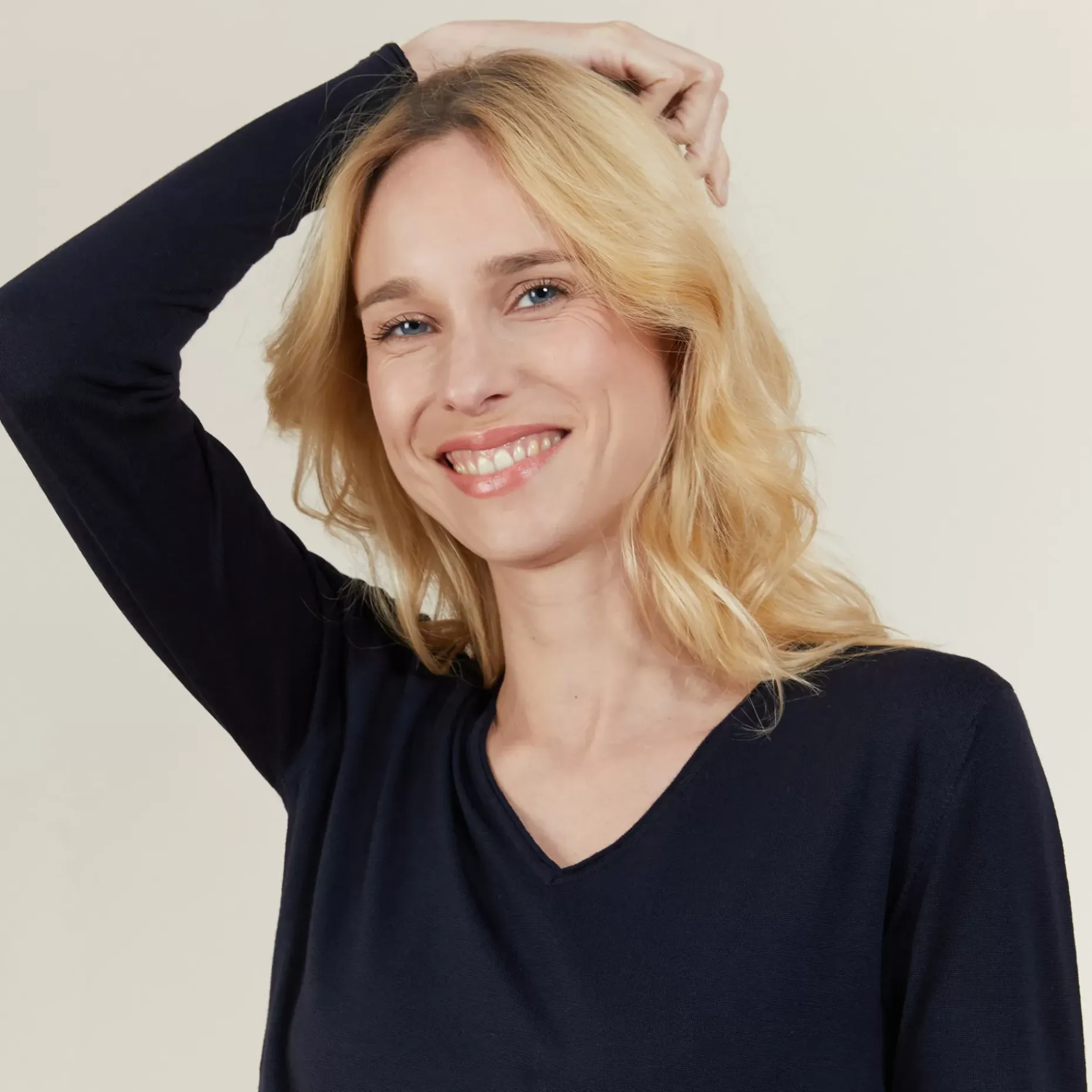 Maison Montagut Pulls>Pull Col V En Laine Merinos - Gallieni