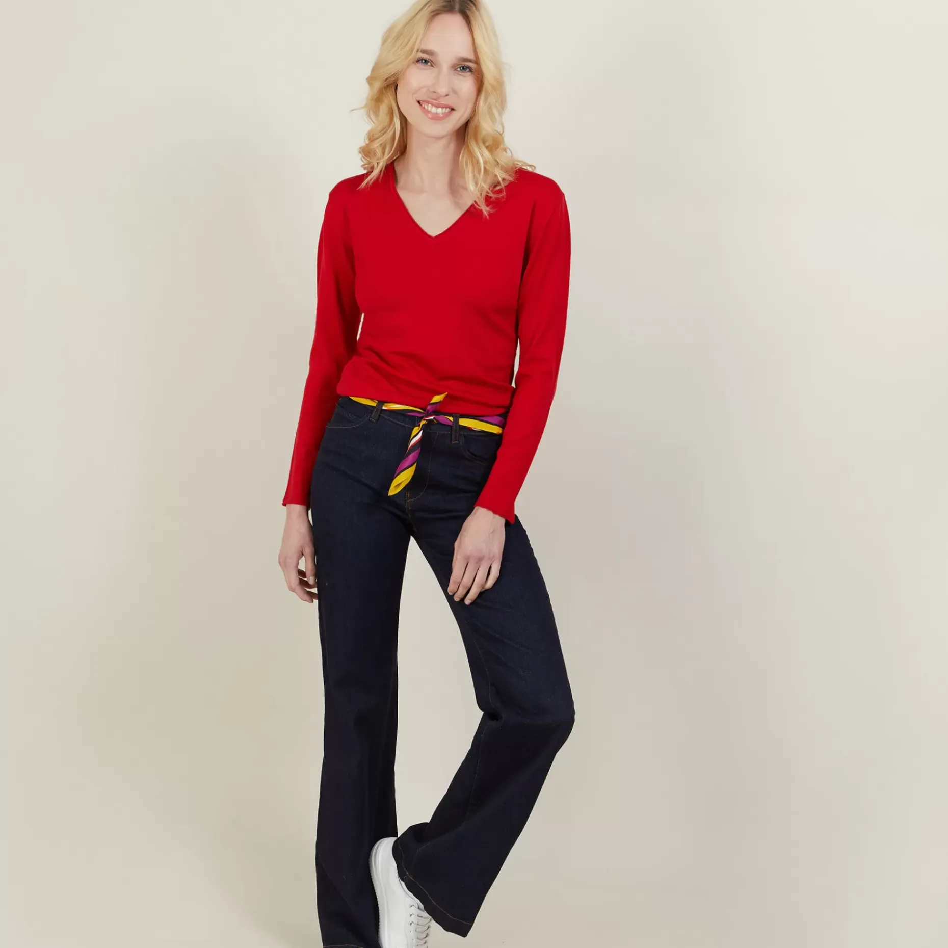 Maison Montagut Pulls>Pull Col V En Laine Merinos - Gallieni
