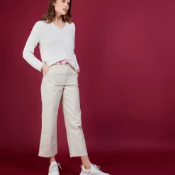 Maison Montagut Pulls>Pull Col V En Soie Coton Et Laine - Blovis