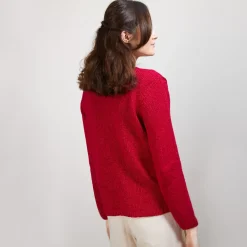 Maison Montagut Pulls>Pull Col V En Soie Coton Et Laine - Blovis