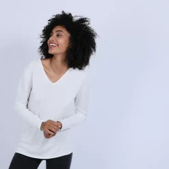 Maison Montagut Pulls>Pull Col V Oversize En Bambou Cachemire - Ornella