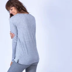 Maison Montagut Pulls>Pull Col V Oversize En Bambou Cachemire - Ornella