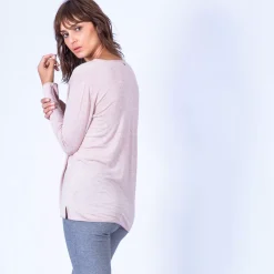 Maison Montagut Pulls>Pull Col V Oversize En Bambou Cachemire - Ornella