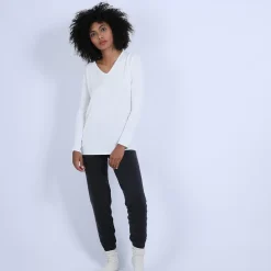 Maison Montagut Pulls>Pull Col V Oversize En Bambou Cachemire - Ornella