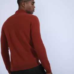 Maison Montagut Pulls>Pull Col Zippe En Cachemire 2 Fils - Blaise